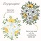 Daisy Layers Bouquet - Set Of 6 - A2 4.25"x5.5" Coordinating Stencils